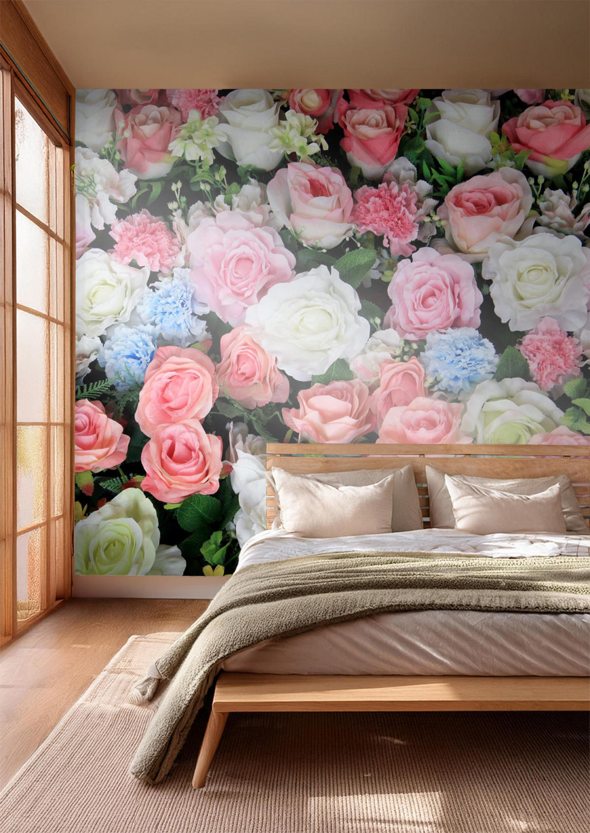 FOTOTAPETE Rosen 375 x 270 cm - Pink, Papier (375/270cm) - Sanders & Sanders