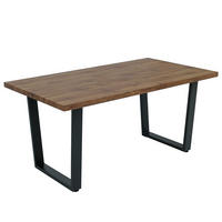 ESSZIMMERTISCH rechteckig Walnuss Dekor - Walnussfarben, Holzwerkstoff (90/160/75cm) - MCW