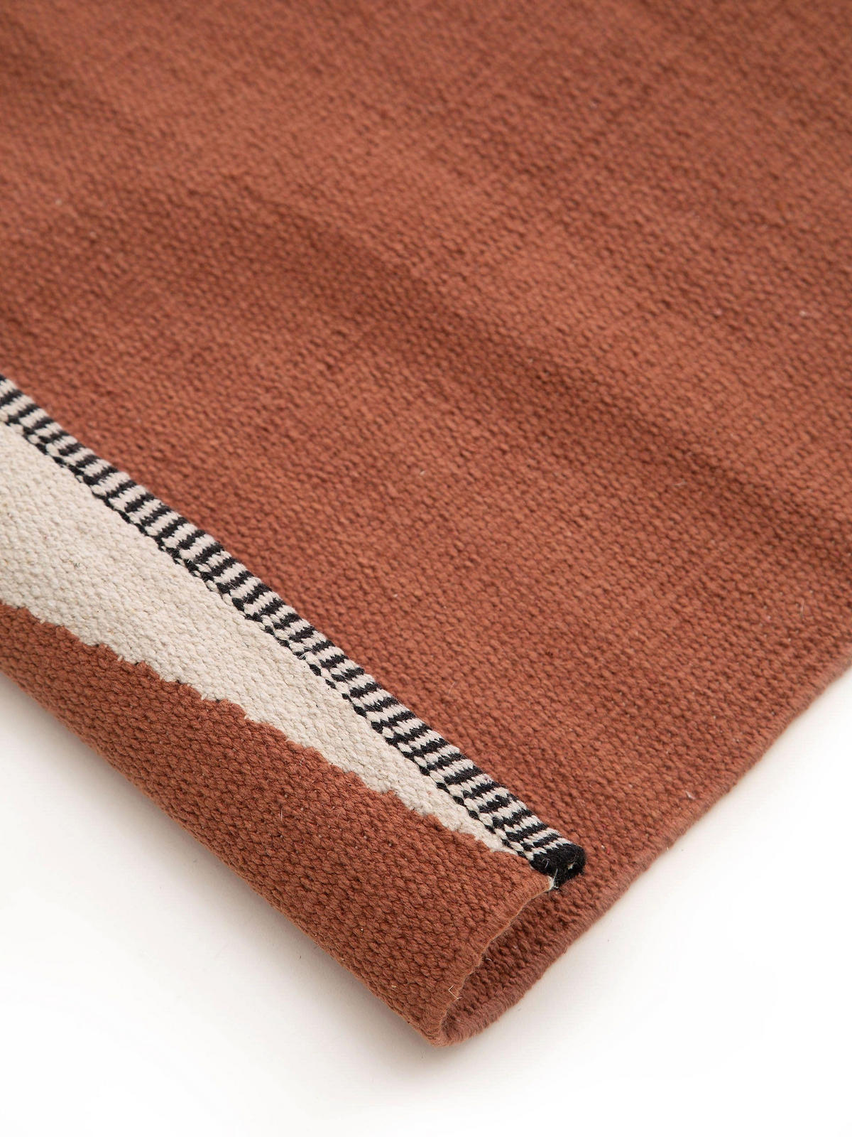 BAUMWOLLTEPPICH Lenny Terracotta 70x200 cm - Terra cotta, Textil (70/200cm) - benuta Pop