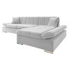 ECKSOFA Malwi Premiumi, Seite: Rechts - Silberfarben, Holz/Textil (278/161cm) - MIRJAN24