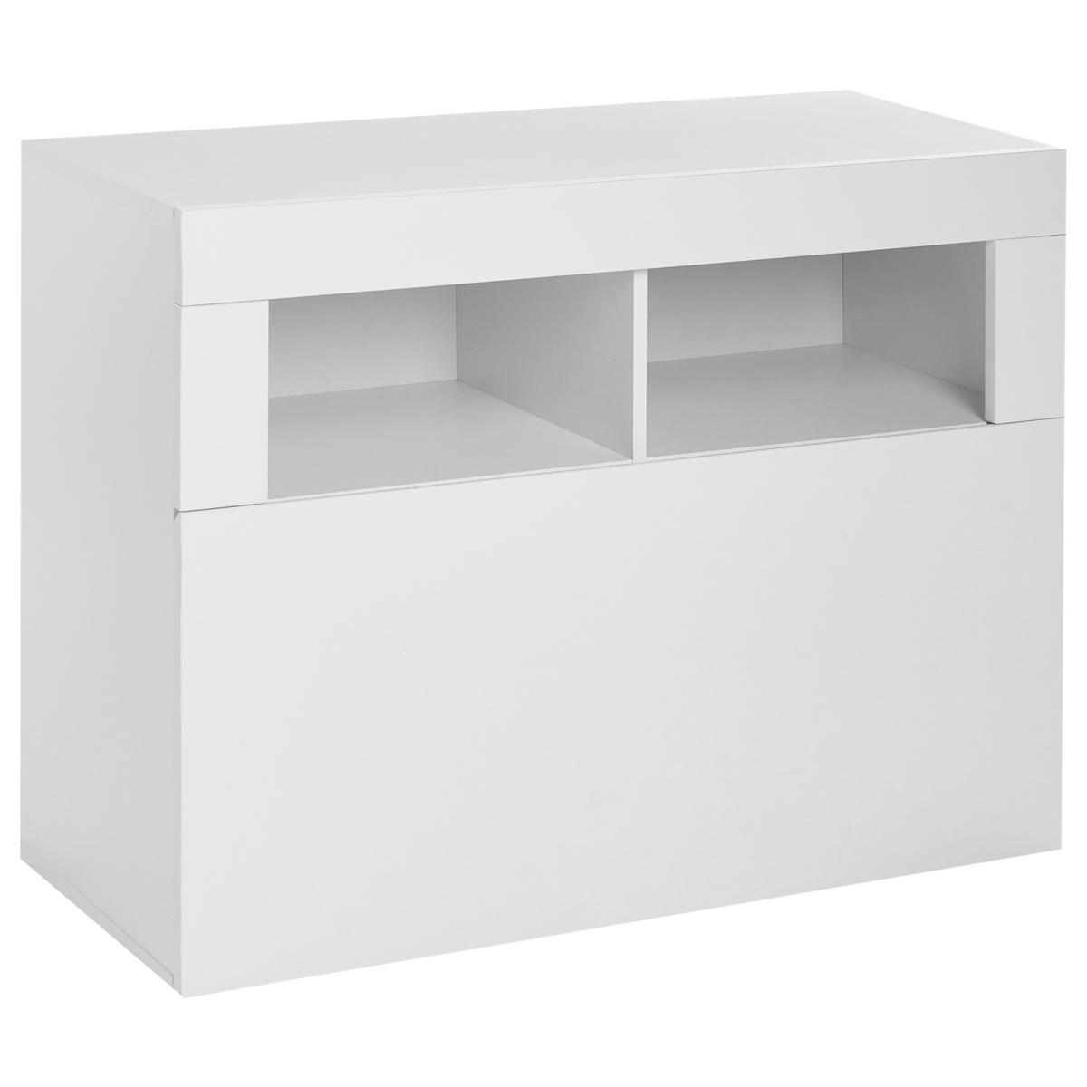 SET HOL alb Bathurst - alb, compozit lemnos (80/60/35cm) - Beliani