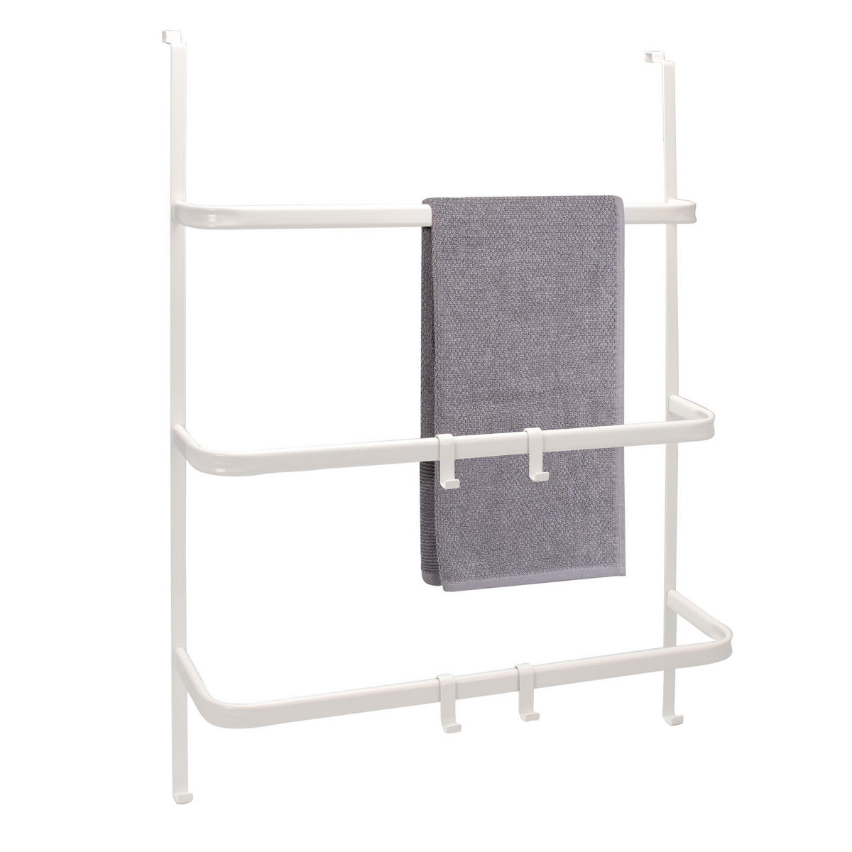 TÜR-HÄNGEREGAL, weiß, Metall - Weiß, Metall (65/86/17cm) - bremermann
