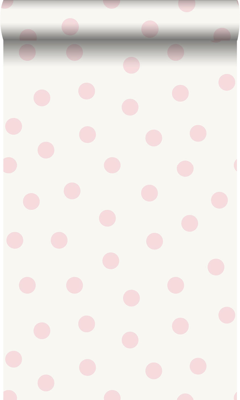 TAPETE Punkte 53 cm x 10.05 m - Pink, Papier (53/0.1cm) - Origin Wallcoverings