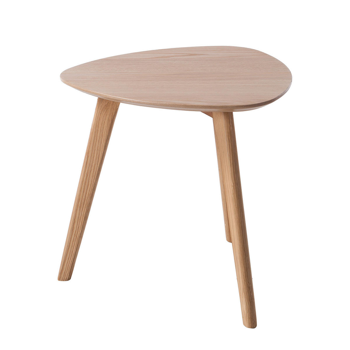 BEISTELLTISCH - Eiche teilmassiv - Eichefarben, Holz/Holzwerkstoff (48/48/45cm) - home24