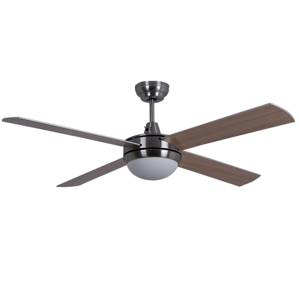 DECKENLEUCHTE Braun Metall Glas mit Fernbedienung - Braun, Glas (132/46/46cm)