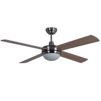 DECKENLEUCHTE Braun Metall Glas mit Fernbedienung - Braun, Glas (132/46/46cm)