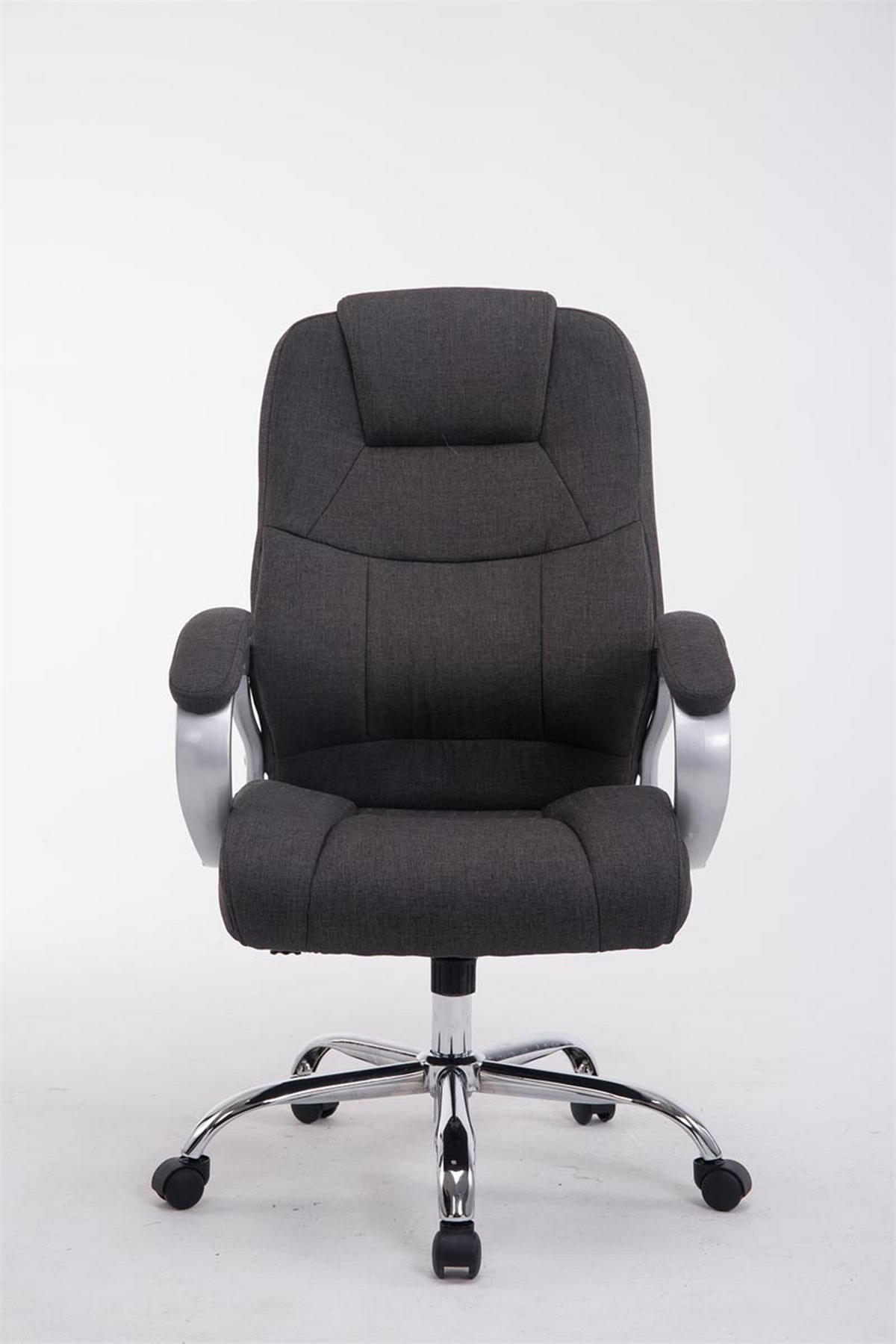 BÜROSTUHL Apodo, Stoff Dunkelgrau - Dunkelgrau, Textil/Metall (66/122/70cm) - TPFLiving