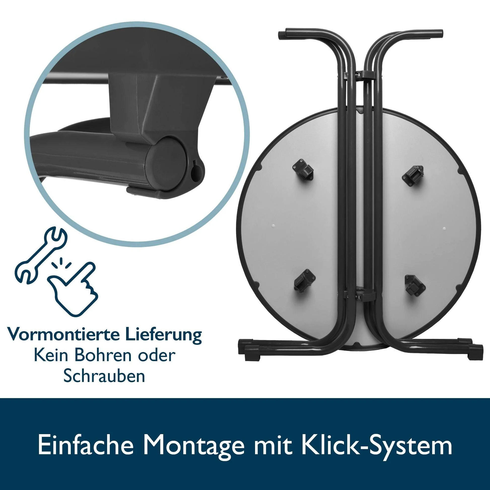 Thumbnail - Beautissu  Stehtisch, Weiß, Metall, Rundform,Rund, 60x110x60 cm, Esszimmer, Tische, Stehtische