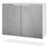 KOMMODE Sylt Beton Oxid Optik - Hellgrau, Holzwerkstoff (92.5/73.5/35cm) - Vladon