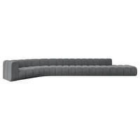 ECKSOFA modulares Sofa Tilmo-L3 - 581x194x70 cm Dunkelgrau - Dunkelgrau, Holzwerkstoff/Textil (581/194cm) - ALTDECOR