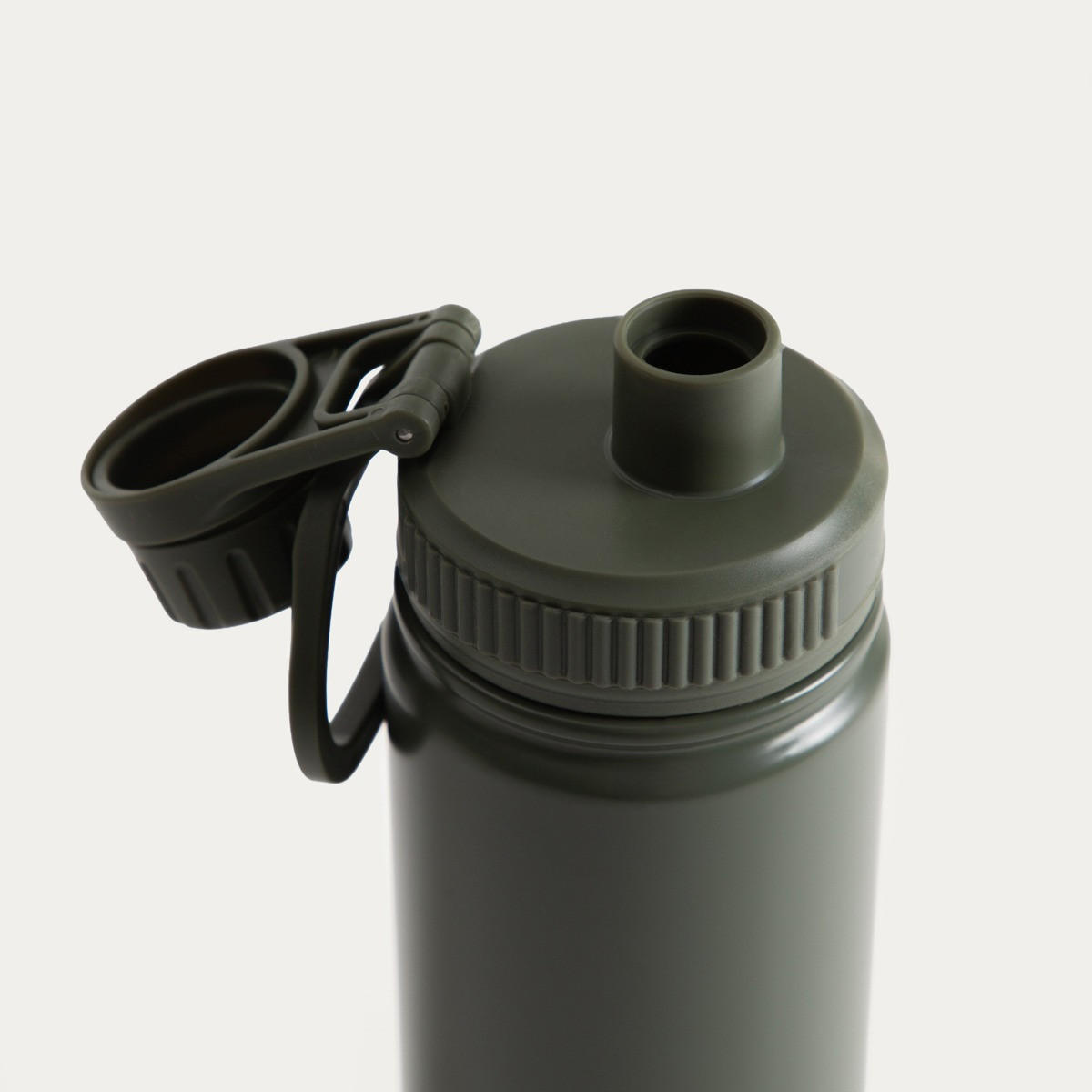 THERMOSFLASCHE Lunare Khaki 660 ml - Grün, Metall (0.66L) - Homla