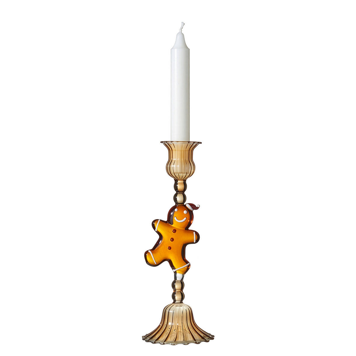 KERZENHALTER Merry & Bright Gingerbread - Braun, Glas (9/22/2cm) - Butlers