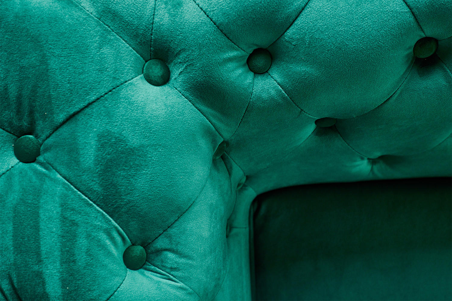 CHESTERFIELD-SESSEL NARLA Grün Velvet - Silberfarben/Grün, Textil/Metall (120/71/87cm) - KAWOLA