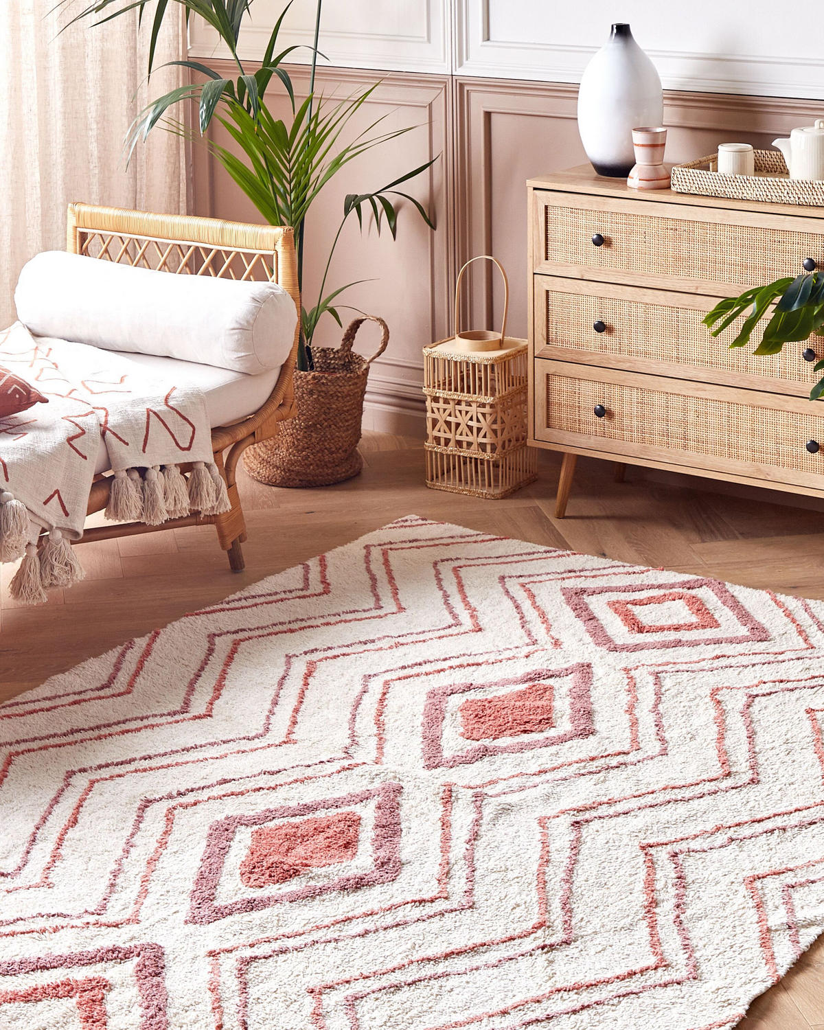 KORTLUGGAD MATTA Kastamonu 230/160 cm - Beige, Textil (160/230cm) - Beliani