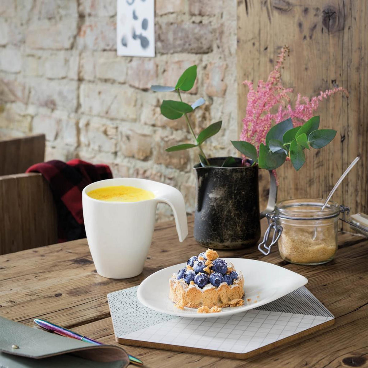 BRUNCH-SET Flow weiß 18er Set - Weiß, Keramik (1/1/1cm) - Villeroy & Boch