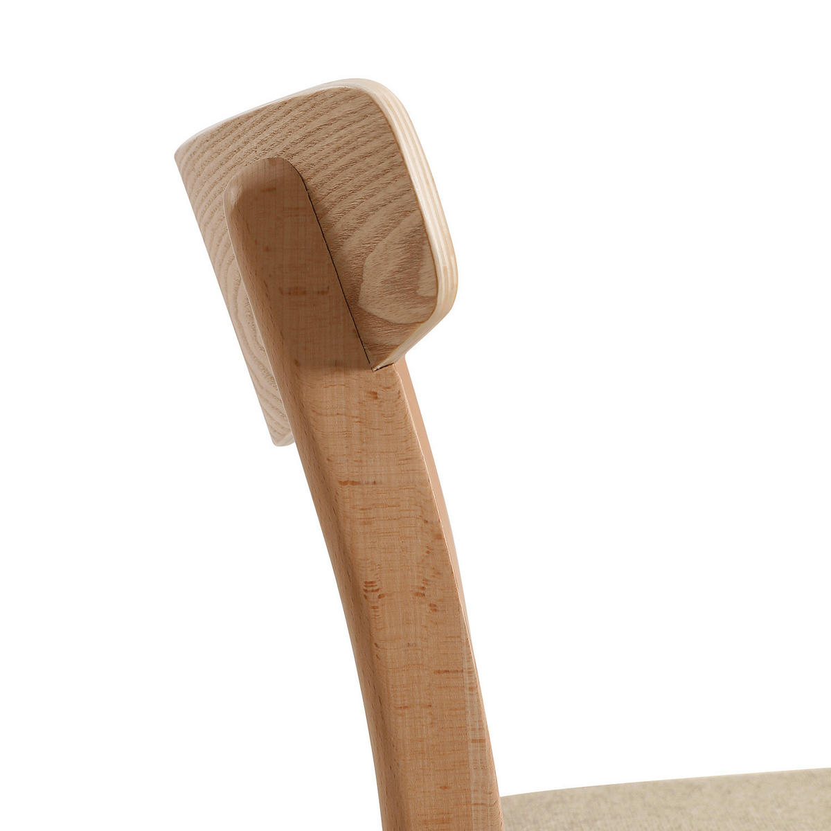 ESSZIMMERSTUHL- 2er Set - Beige/Buchefarben, Holz/Buchenholz (50/77/50cm) - home24