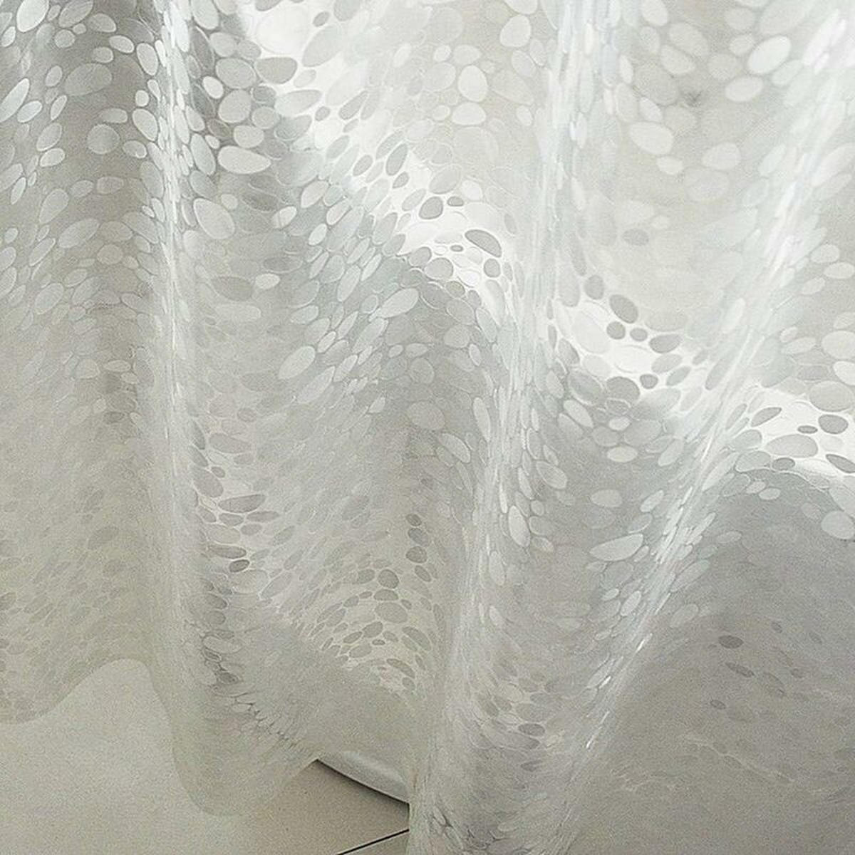DUSCHVORHANG Weiß halbdurchsichtig 180 x 200 cm wasserdicht schimmelresistent antibakteriell Badezimmer Badewanne - Transparent, Kunststoff (180/200cm) - MCBOSON