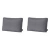 RÜCKENKISSEN Panama 40/60 cm 2er-Set - Grau, Textil (60/8/40cm) - Madison