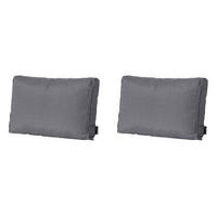 RÜCKENKISSEN Panama 40/60 cm 2er-Set - Grau, Textil (60/8/40cm) - Madison