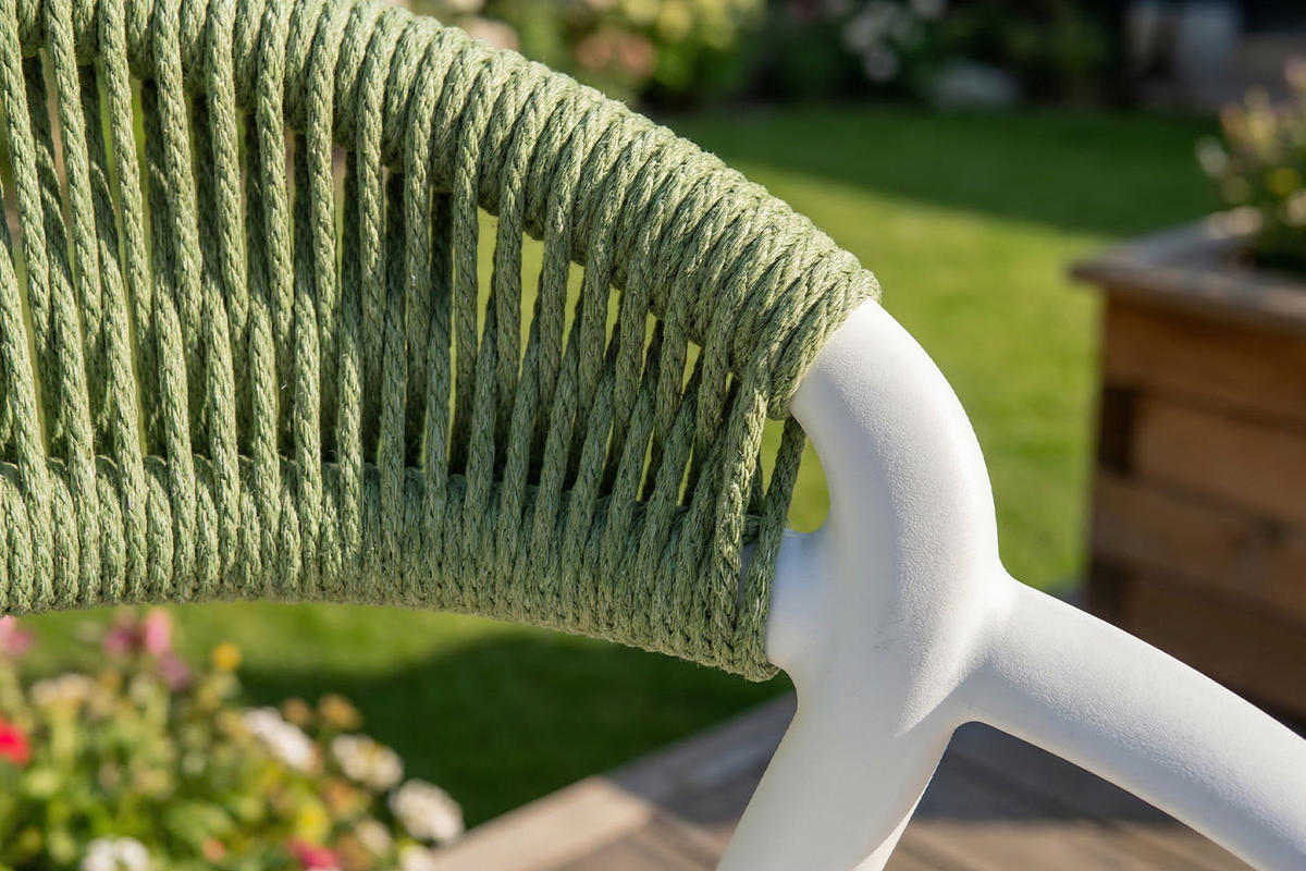 GARTENSTUHL KISO Grün Kunststoff Stapelbar (1er-Set) - Grün, Kunststoff (54/79/58cm) - KAWOLA