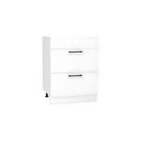 UNTERSCHRANK D60PC S/2 - Morvex - Stilvolles Design - Weiß, Holz/Metall (60/82/52.4cm) - ROYAL24_MARKT