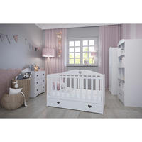 IZBA PRE BÁBÄTKO 3-dielny Biela - biela, kompozitné drevo (66/103/124cm) - Petits-meubles
