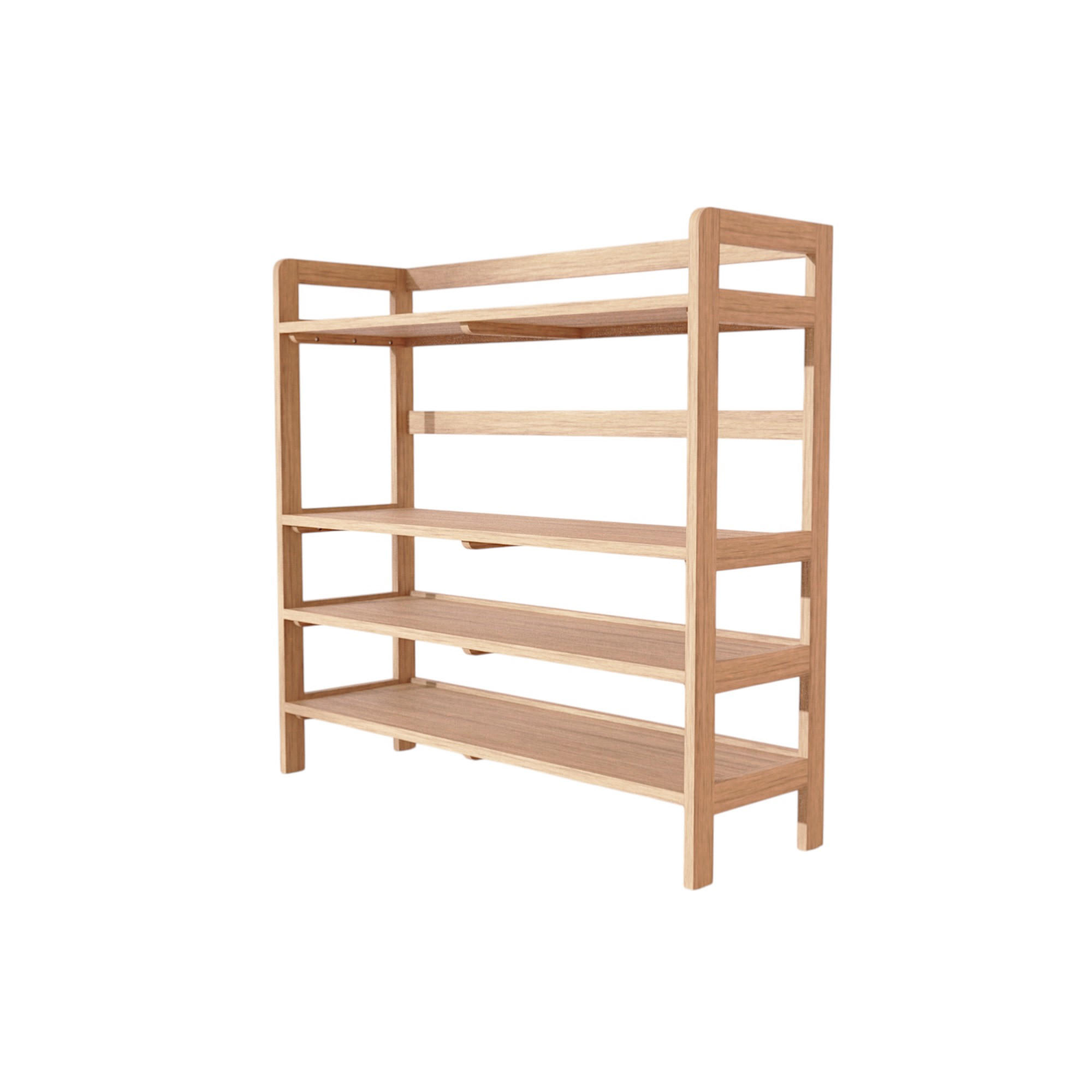 BÜCHERREGAL Esmée Natur aus Eiche - Naturfarben, Holz (110/105/35cm) - Tikamoon