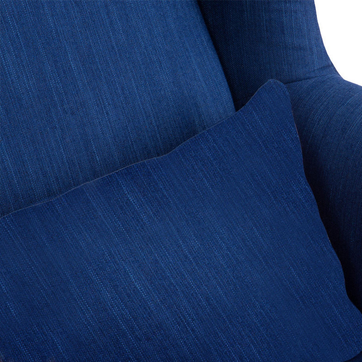 OHRENSESSEL STRALIS mit Sitzhocker, blau - Blau, Textil (82/108/80cm) - KONSIMO®