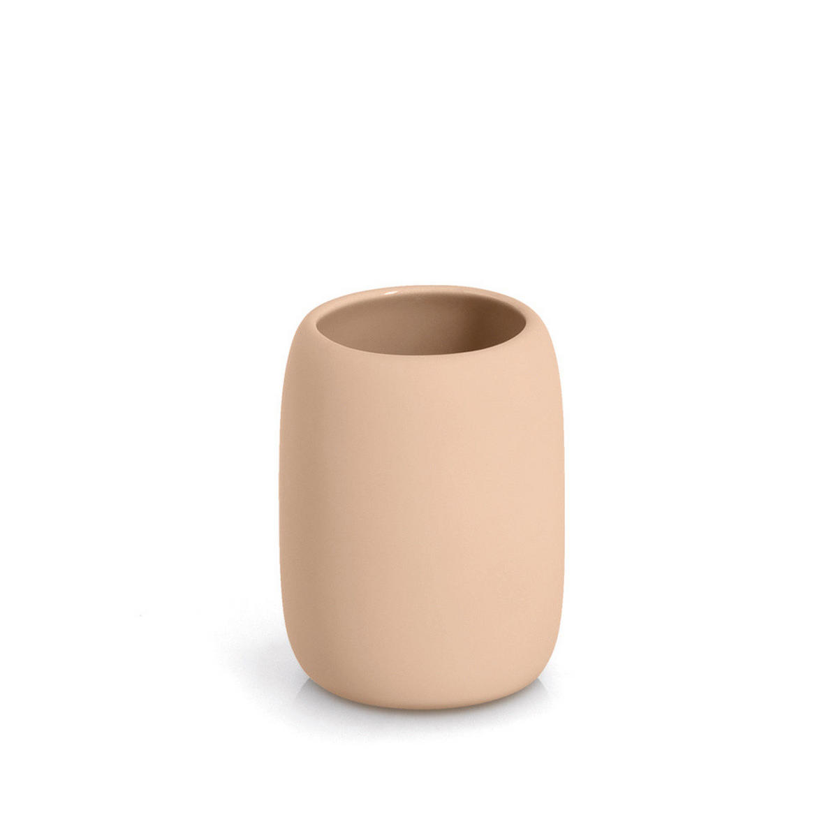 ZAHNPUTZBECHER Brass Tone Ø 8,4 cm - Creme, Keramik (8.8/10.8/8.8cm) - ZELLER