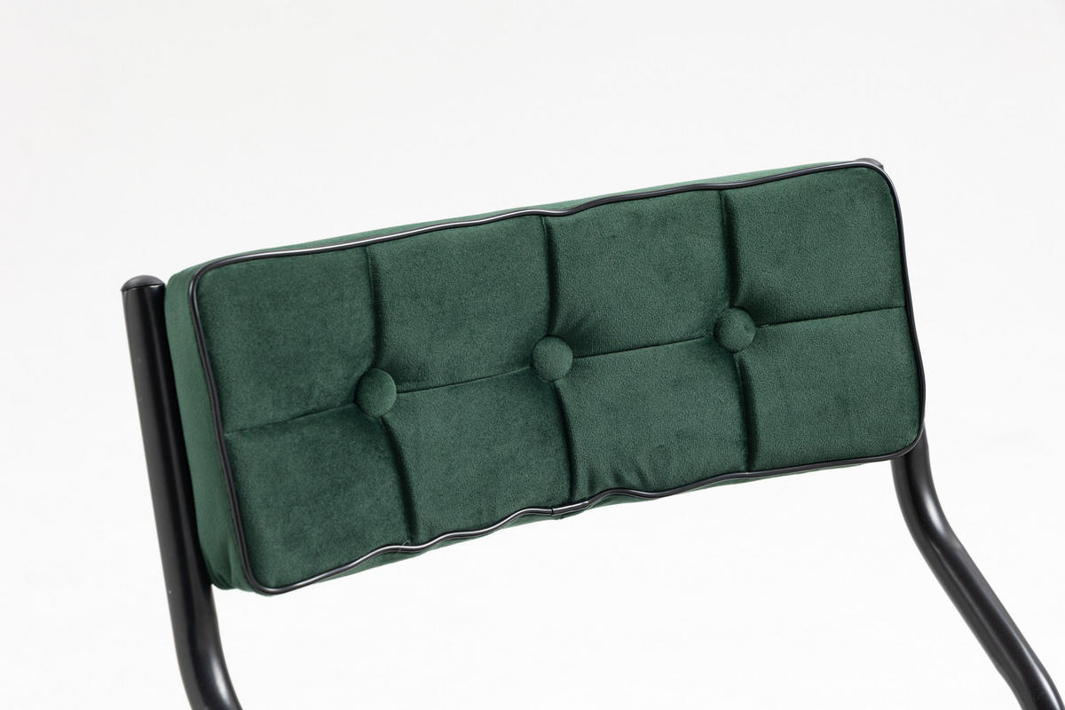 KLAPPSTUHL DE-36266 2er-Set mit gepolstertem Sitz Grün - Grün, Metall (47/80/46cm) - ComfortXL