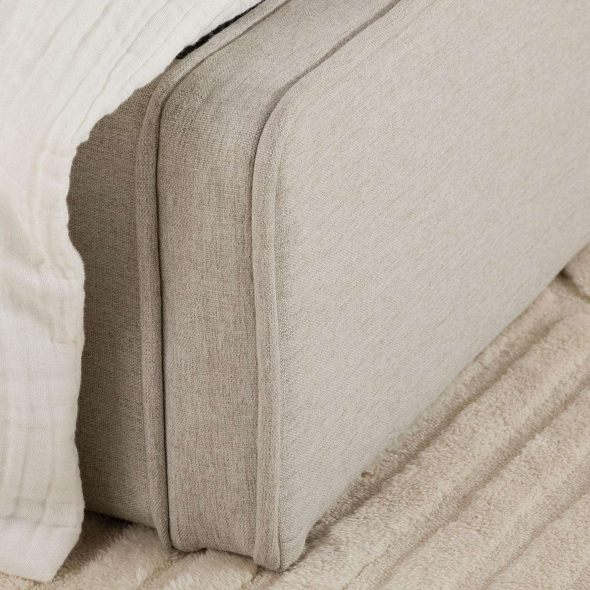 POLSTERBETT MARINI 90X200 CM - Hellgrau, Textil (90/200cm) - IDIMEX