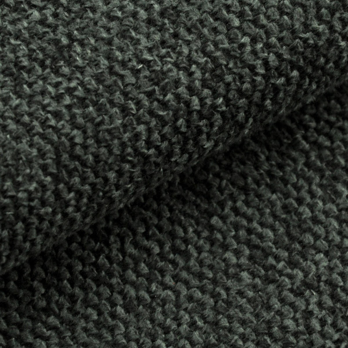 SOFA grau Strukturstoff, Couch 2-Sitzer 182 cm mit Premium Kaltschaum - Schwarz/Grau, Holz/Textil (182/90/93cm) - Inn.Furn