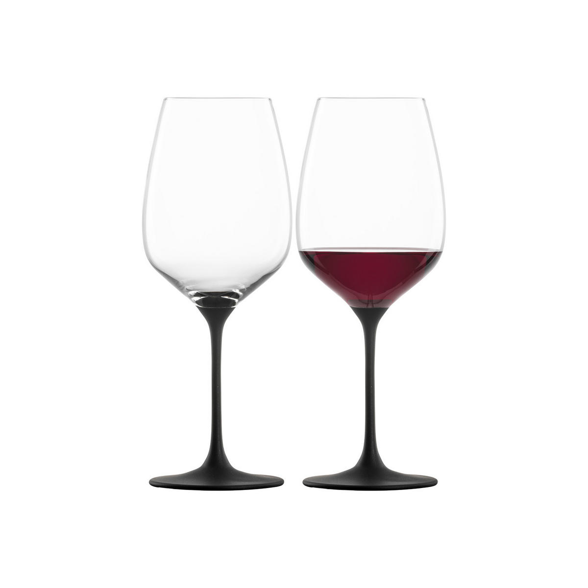 ROTWEINGLÄSER SCHIEFER Kaya schwarz 600 ml 2er Set - Schwarz, Glas (0.6L) - Eisch