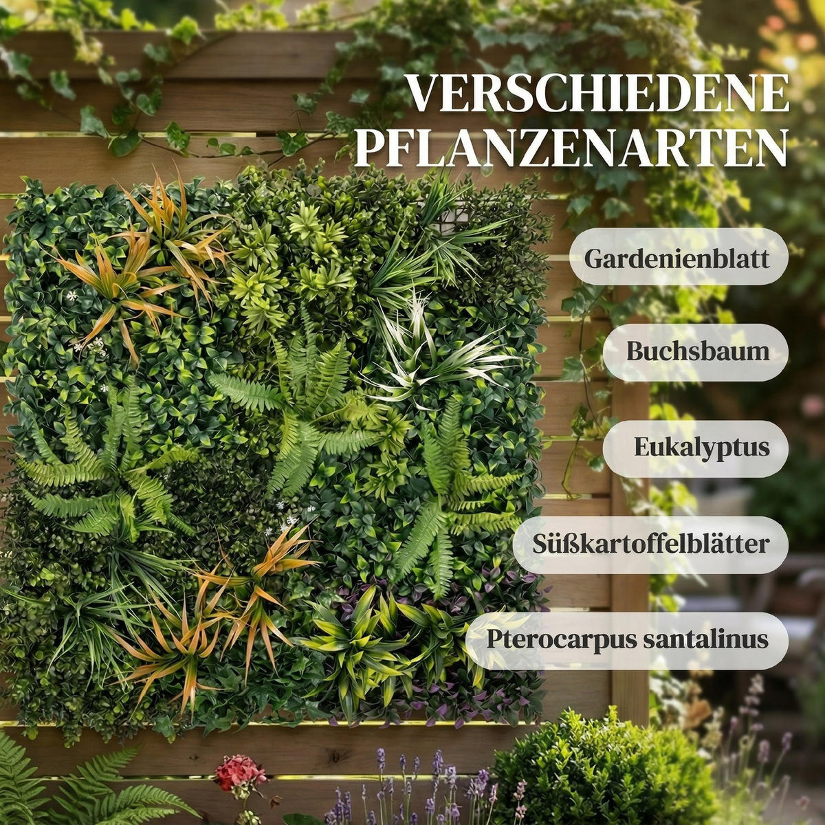 GRASWAND DE-10282 Künstliche 100x100 cm mit Verbindungsbindern Grün - Multicolor, Kunststoff (100/1/100cm) - ComfortXL