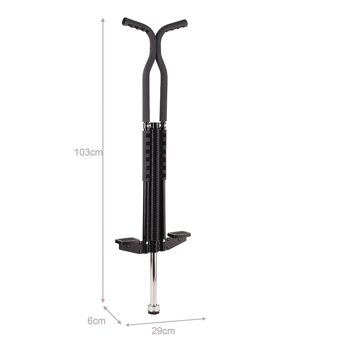 SKAKAČ - crna, metal/tekstil (29/6cm) - Relaxdays
