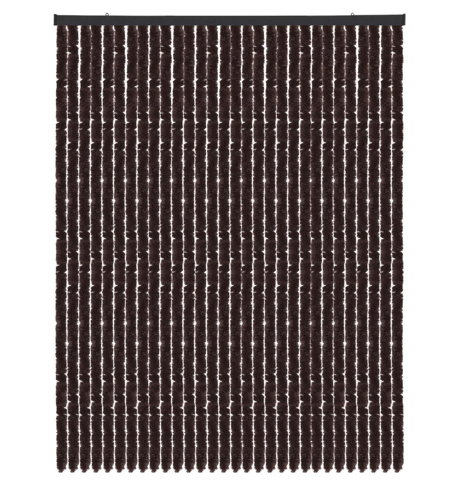 Arsvita Flauschvorhang Braun 140x2x220 cm