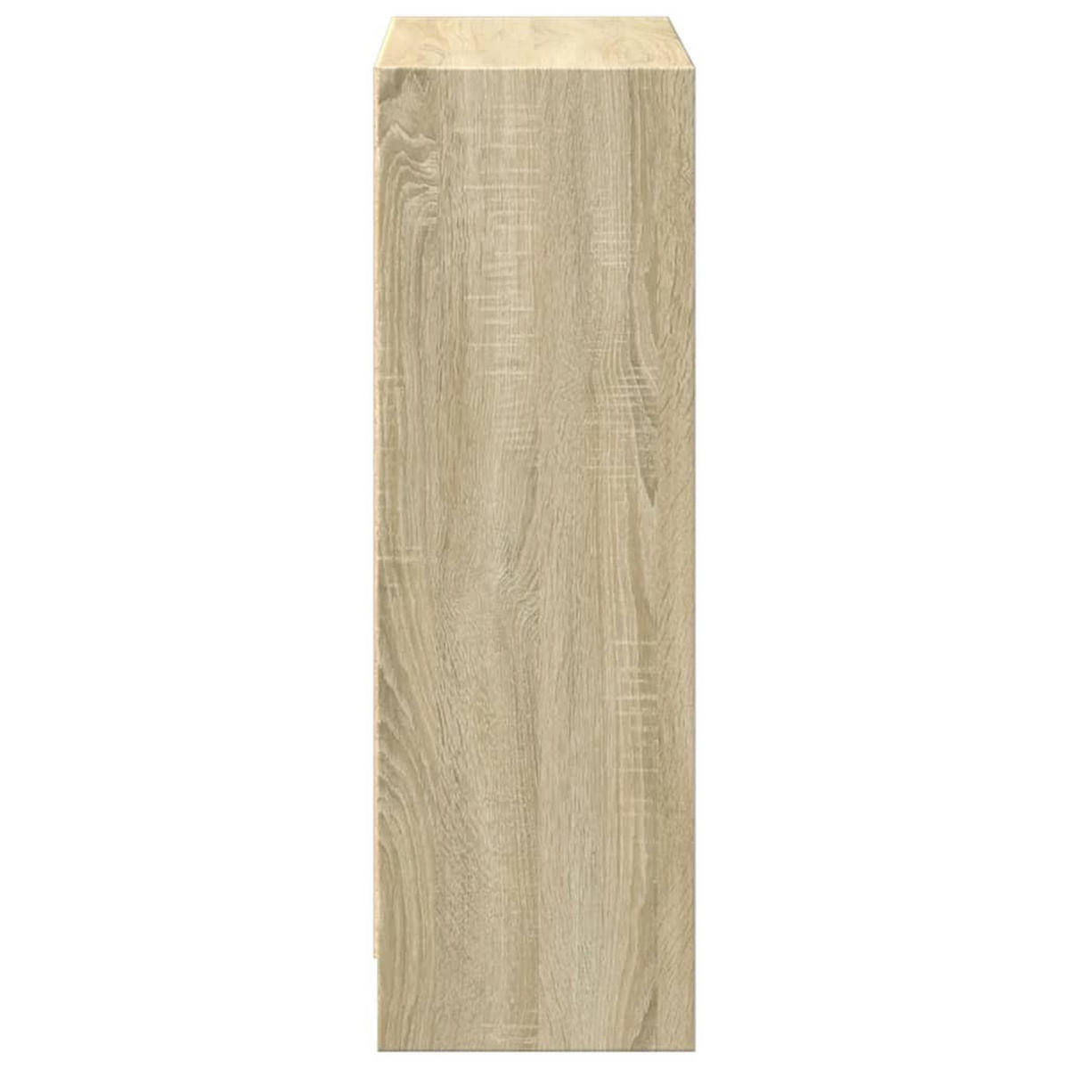 BÜCHERREGAL mit 2 Fächern 60/24/76 cm aus Holzwerkstoff Sonoma-Eiche Dekor - Sonoma Eiche, Holz (60/76/24cm) - vidaXL