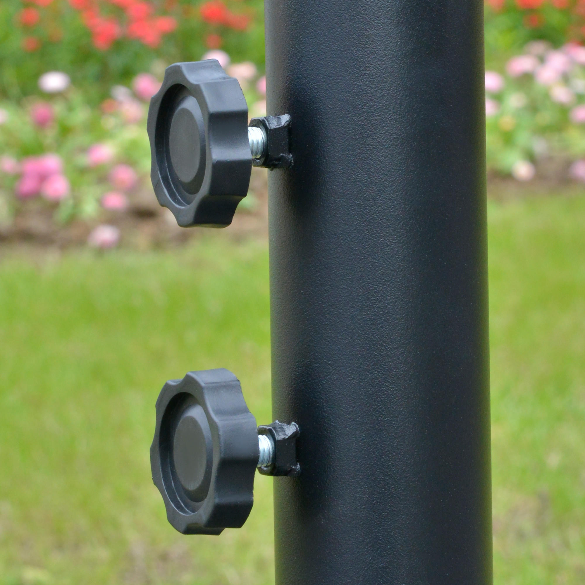 Thumbnail - Modfu Ampelschirm, Braun, Metall, 295x295 cm, Sonnen- & Sichtschutz, Sonnenschirme, Ampelschirme