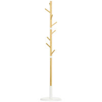 GARDEROBENSTÄNDER Weiß 1 Stück - Weiß, Naturmaterialien (37.8/175.6/37.8cm) - GiPP