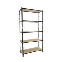 SCHWERLASTREGAL Big Muli HxBxT 200 x 110 x 40 cm 5 Fachböden Fachlast 200 kg Anthrazit - Anthrazit, Metall (110/200/40cm) - PROREGAL