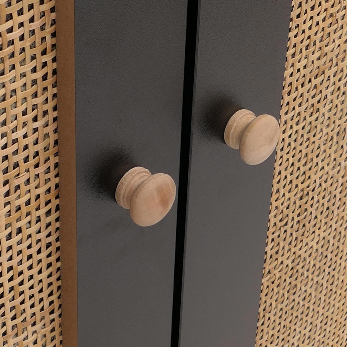 HIGHBOARD Schwarz - Schwarz, Holz (80/106/41cm) - MCW