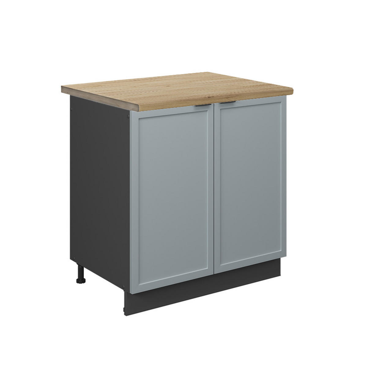SPÜLENUNTERSCHRANK Fame-Line Hellblau-grau 80 cm, AP Eiche - Anthrazit/Blaugrau, Holzwerkstoff (80/82/60cm) - Vicco