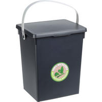 ABFALLBEHÄLTER 5,5 l 19/18/23,5 cm - Schwarz, Kunststoff (18/23.5/19cm) - Storage solutions