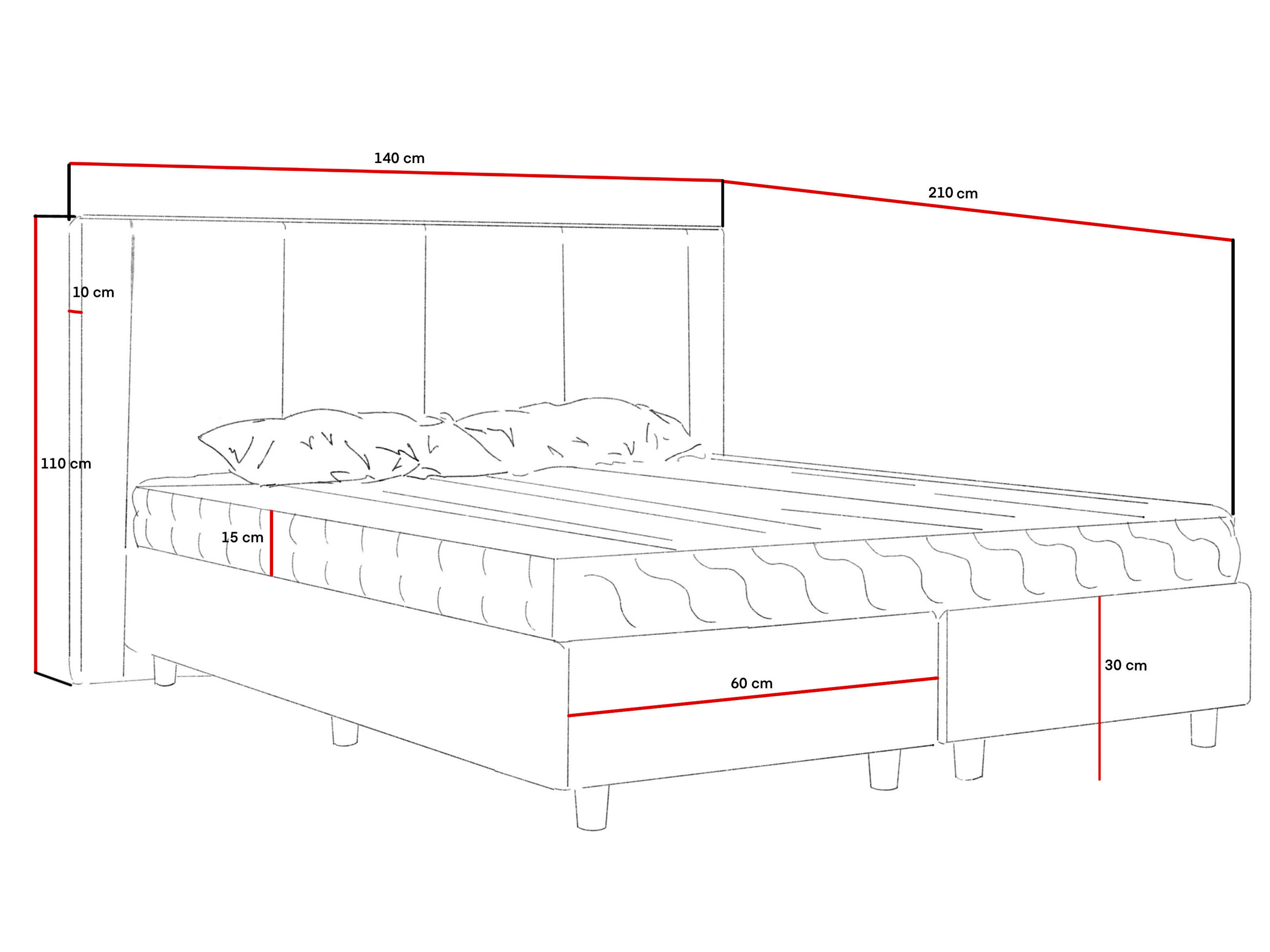 Thumbnail - Marpur Polsterbett, Creme, Textil, Höhe ca. 15 cm, 120x200 cm, Oeko-Tex® Standard 100, Schlafzimmer, Betten, Polsterbett...