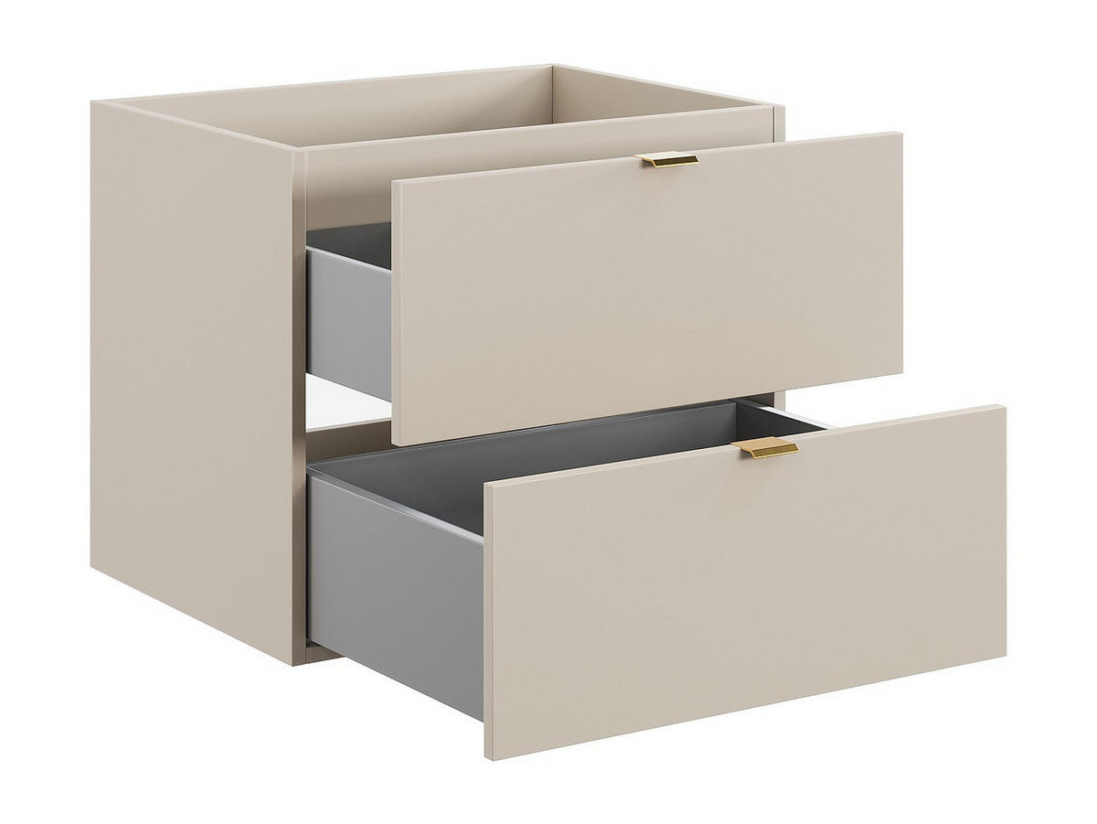 WASCHBECKENUNTERSCHRANK - 60 cm x 46 cm - holz - beige Lavena - Beige, Holz (60/50/46cm) - Vente-Unique