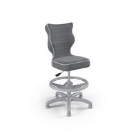 KINDERSTUHL Petit mit Fußstütze - Dunkelgrau/Weiß, Textil (66/96/66cm) - RAUMHIRSCH FURNITURE