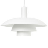 HÄNGELEUCHTE Weiß Hilba - Weiß, Metall (36/36/153cm) - Beliani