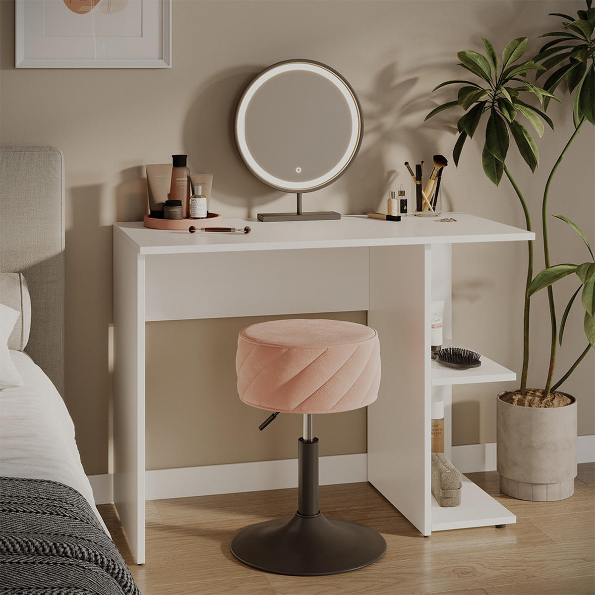 SCHREIBTISCH Simple Weiß 100 x 50 cm - Weiß, Holzwerkstoff (50/100/76cm) - Vicco