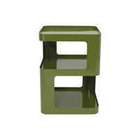 BEISTELLTISCH - 40 cm x 40 cm - metall - khaki Adzor - Schlammfarben, Metall (40/40/54cm) - Vente-Unique