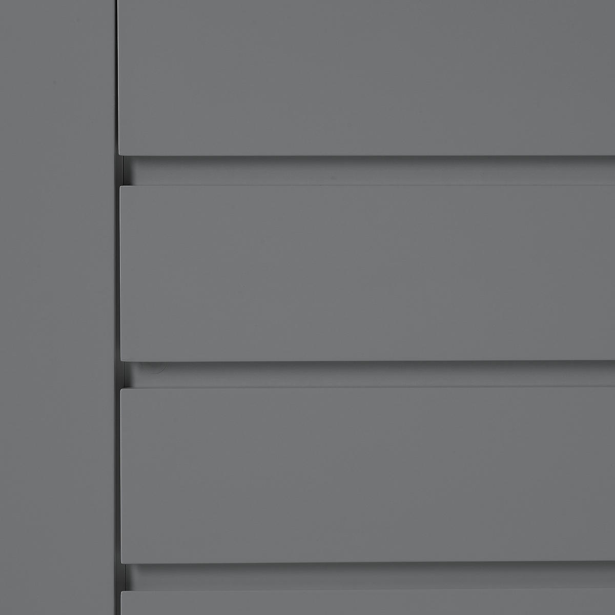 SIDEBOARD - Schwarz/Grau, Holzwerkstoff (186/86/40cm) - home24